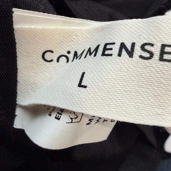 Commense Semi Sheer Y2K Dark Fairy Tied Mesh Cami Crop Top Black L - Picture 7 of 8